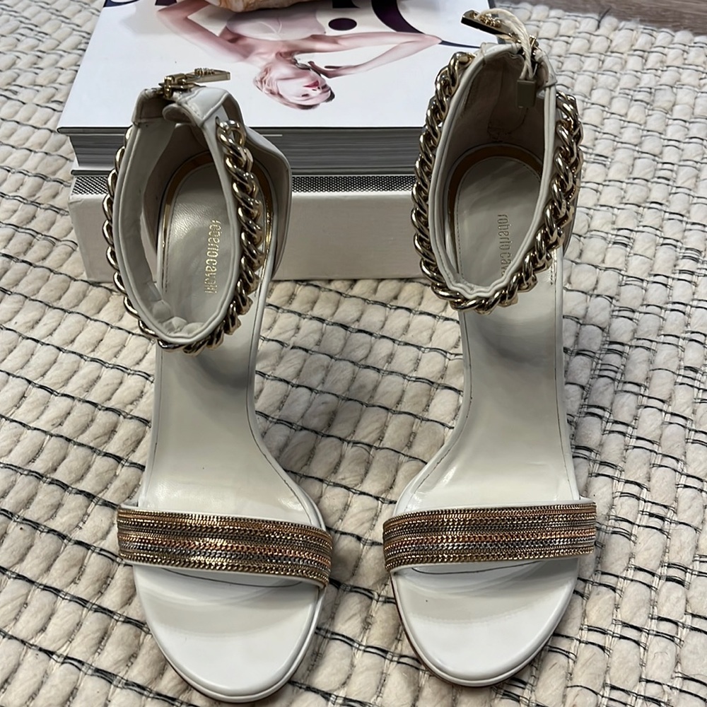Roberto cavalli Chain Link stiletto